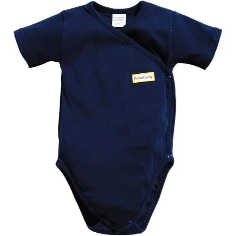 ROCKETBABY Bodysuit Kimono Short Sleeve Navy
